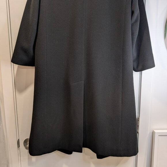 Forecaster Double Breasted Coat Wool Long Black & Gold Buttons - Women's sz 4 - Picture 10 of 11